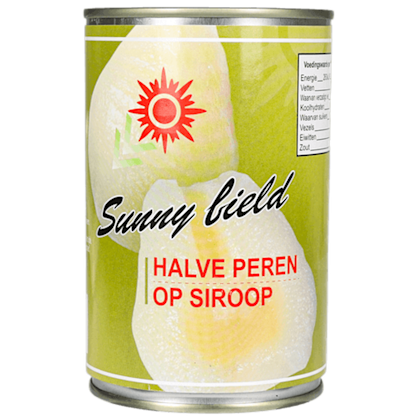 Halve peren op siroop 410 gram