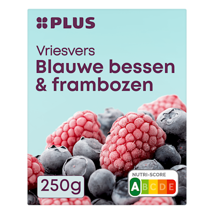 Blauwe bessen & frambozen