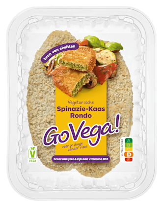Vegetarische Spinazie-Kaas Rondo