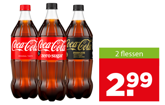 Coca-Cola, 2 flessen voor 2.99
