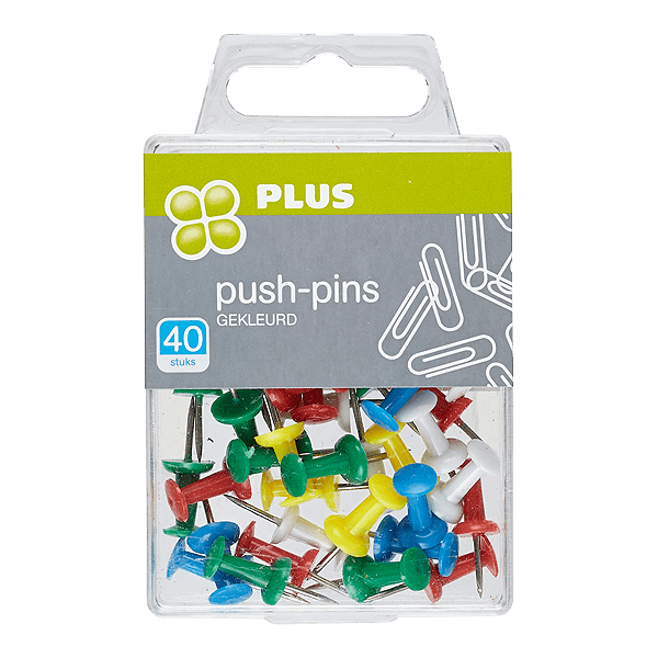 PLUS Push-pins Per Doos 40 st