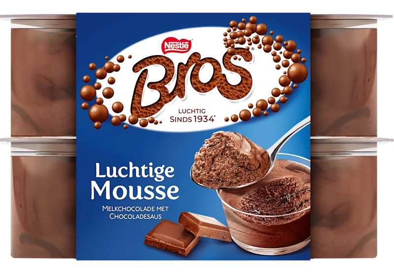 Nestlé Bros Melkchocolade mousse 4st