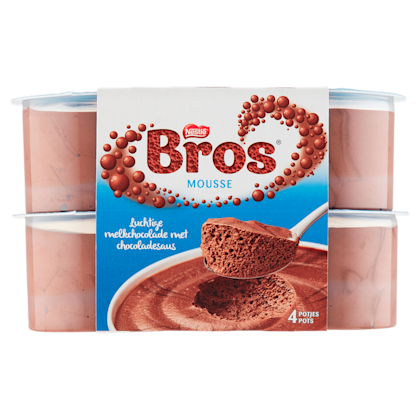 Bros Melkchocolade mousse 4st