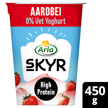 Skyr aardbei yoghurt 0% vet - PLUS