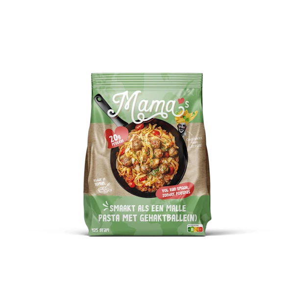 Mama's Maaltijden Pasta with meatballs