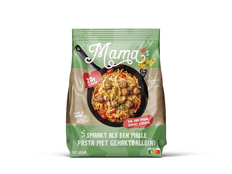 Mama's Maaltijden Pasta with meatballs
