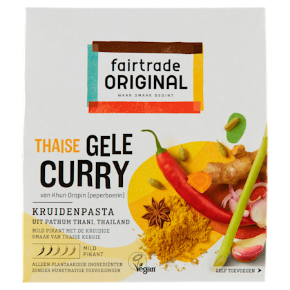 Gele curry kruidenpasta Fairtrade