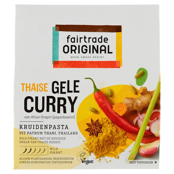 Fairtrade Original Gele curry kruidenpasta Fairtrade
