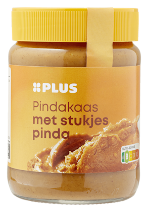 Pindakaas met stukjes pinda