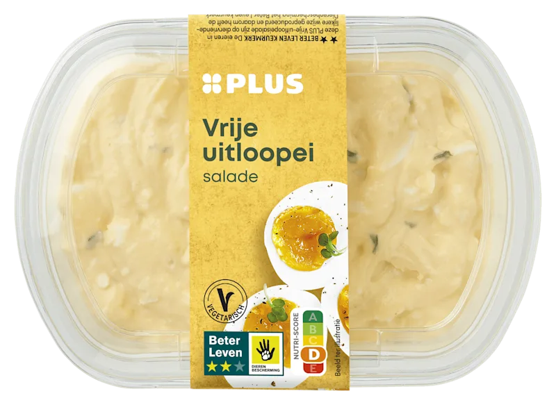 PLUS Vrije uitloopei salade