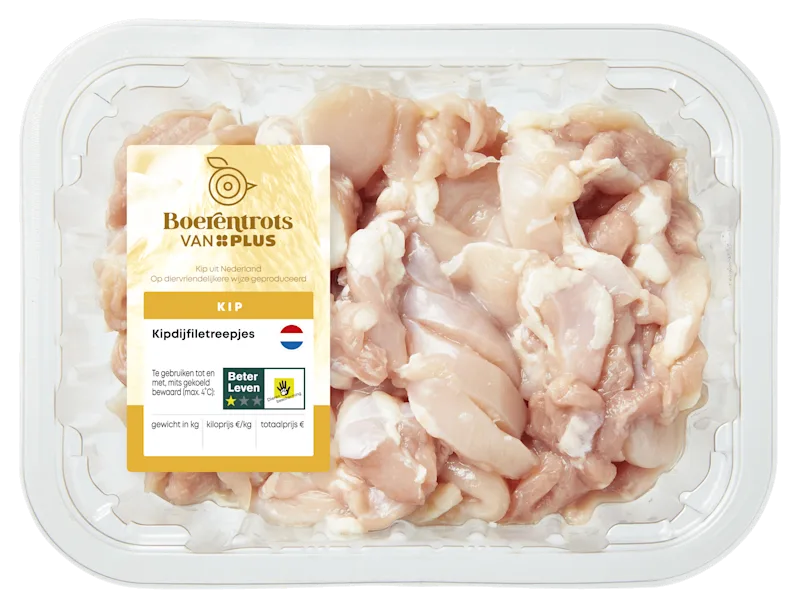 PLUS Boerentrots Kipdijfiletreepjes