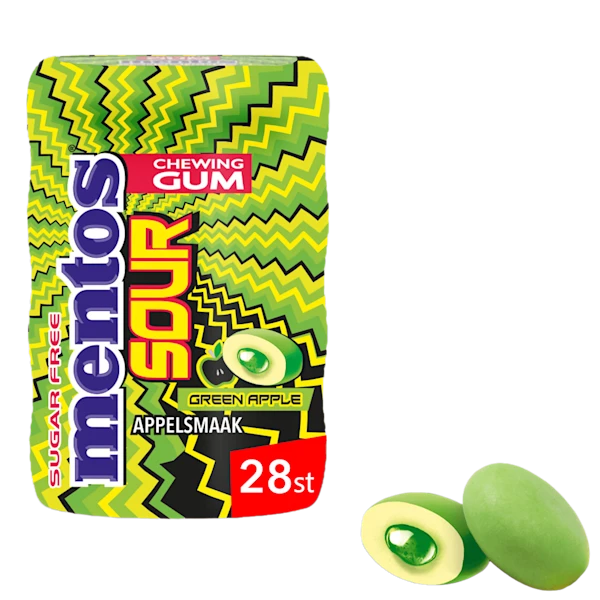 Mentos Gum sour apple
