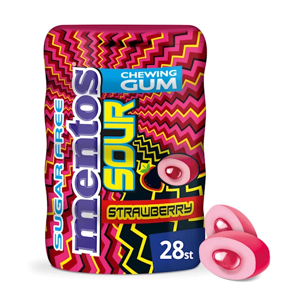 Mentos Gum sour strawberry