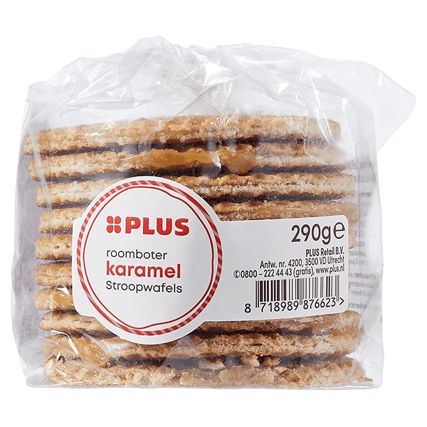 PLUS Karamel stroopwafels