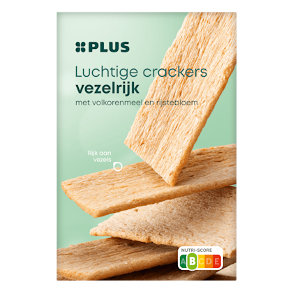 PLUS Luchtige Crackers Vezelrijk