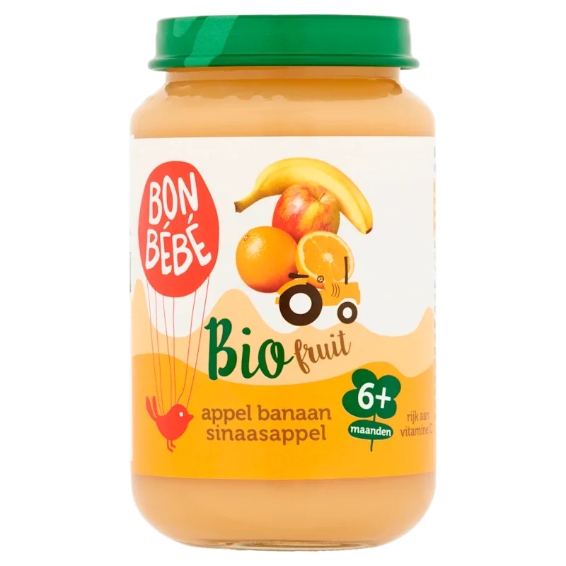 Bonbebe Bio 6mF0606 Appel Banaan Sinaasappel