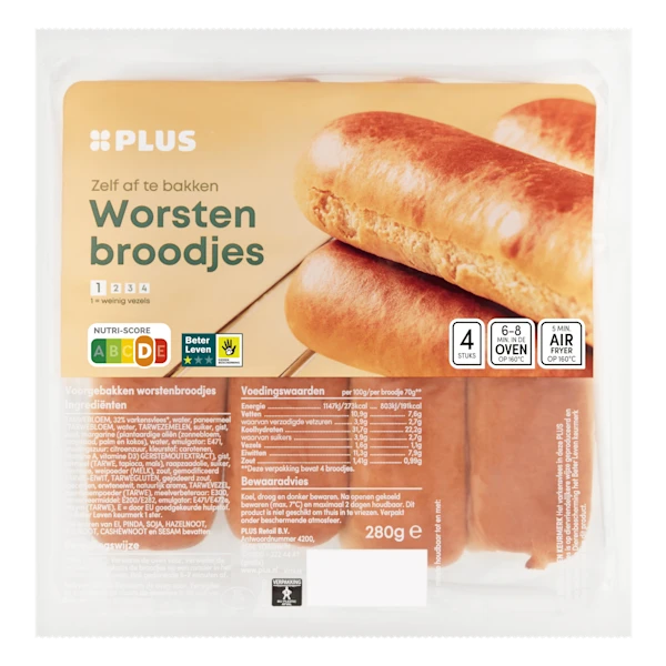 PLUS Worstenbroodjes Beter Leven