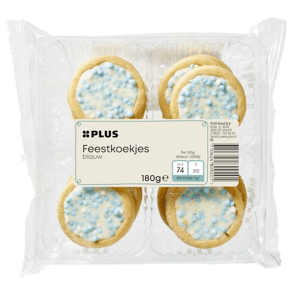 PLUS Feestkoek blauw