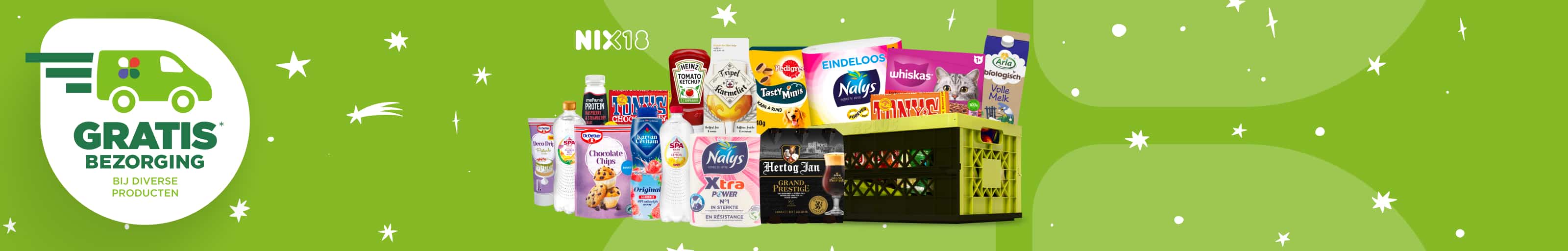 Gratis bezorging op verschillende producten