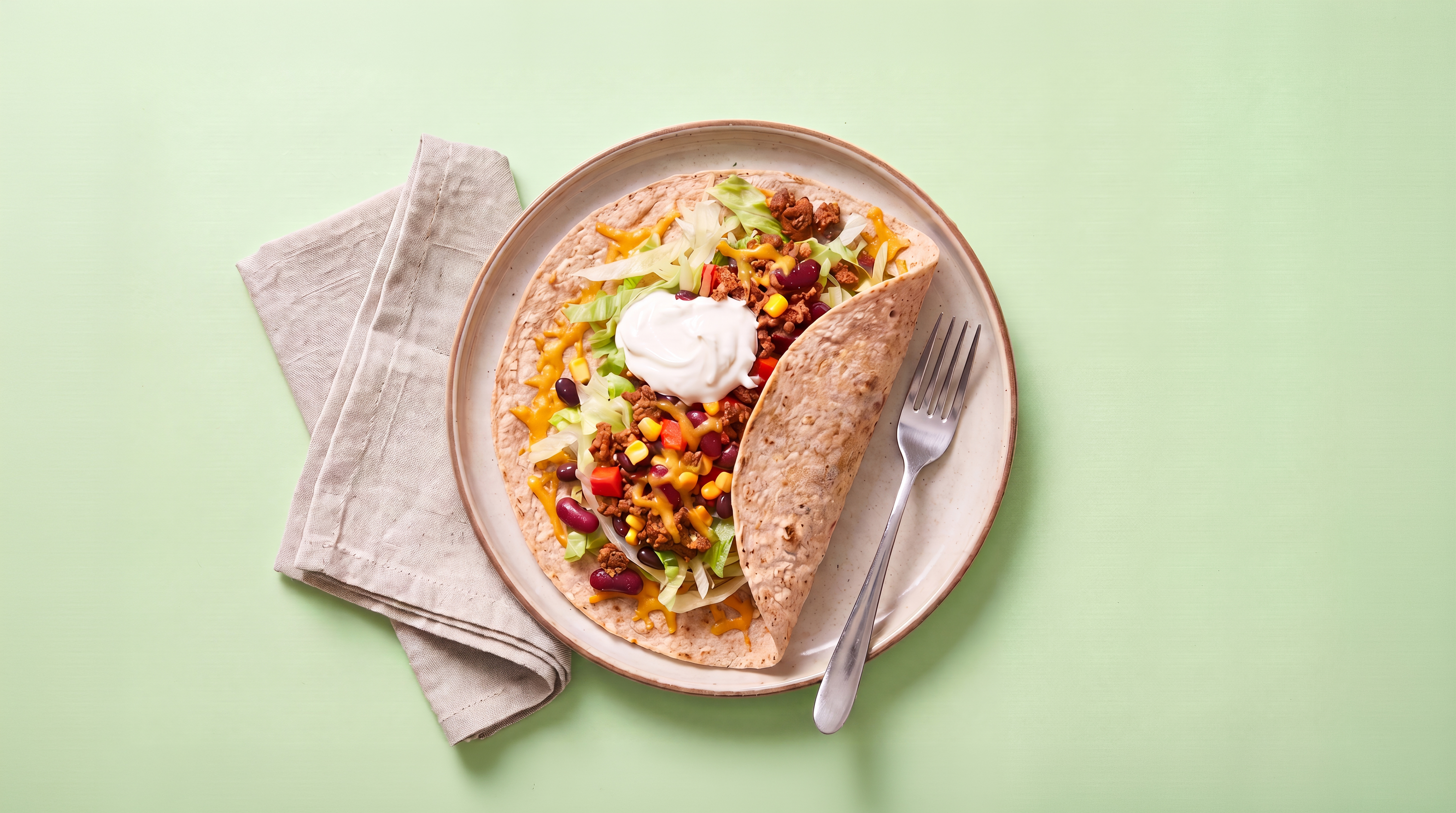 Mexicaanse tortilla met gehakt 