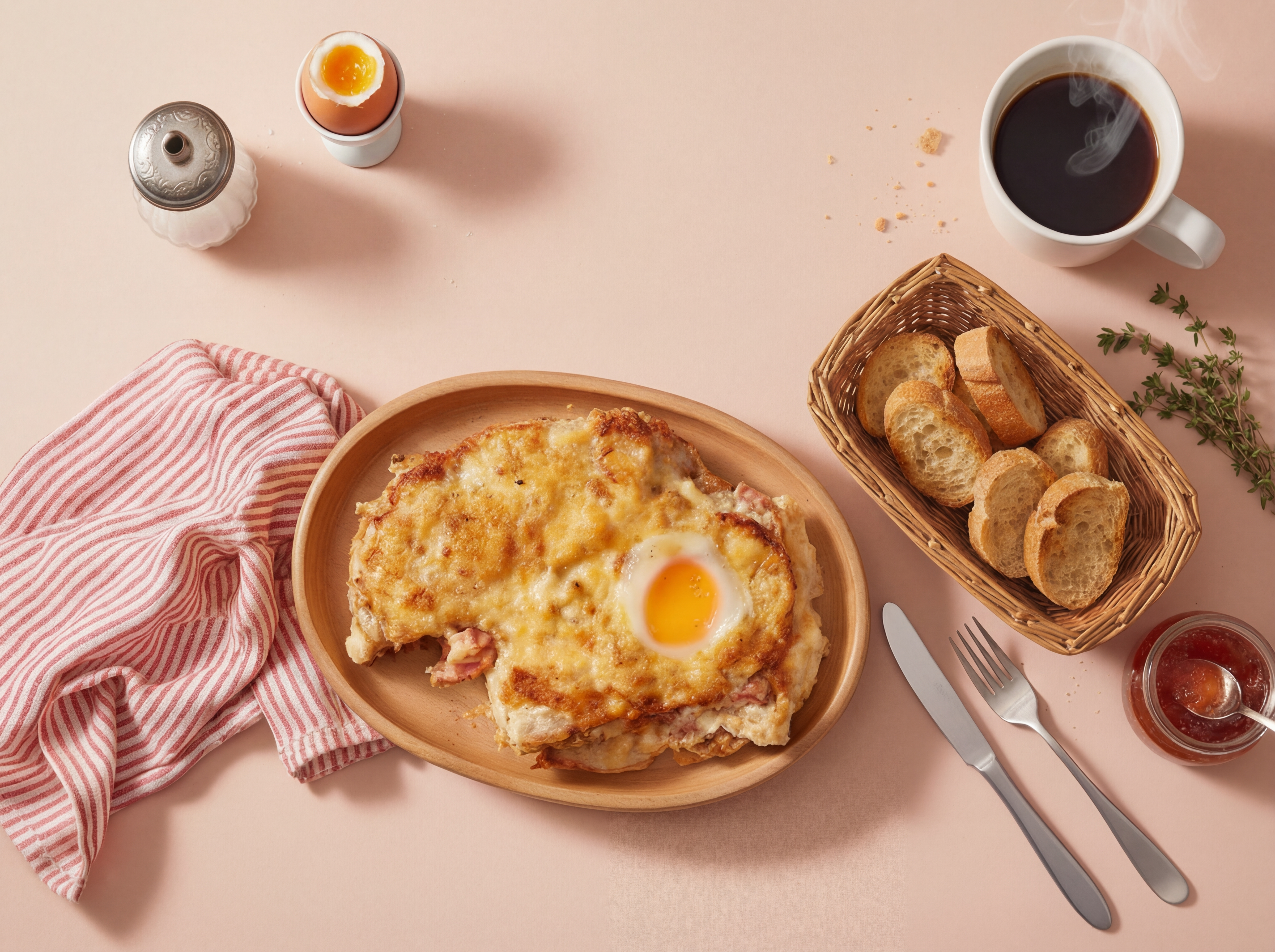 Luxe brunchtosti's met romige kaassaus