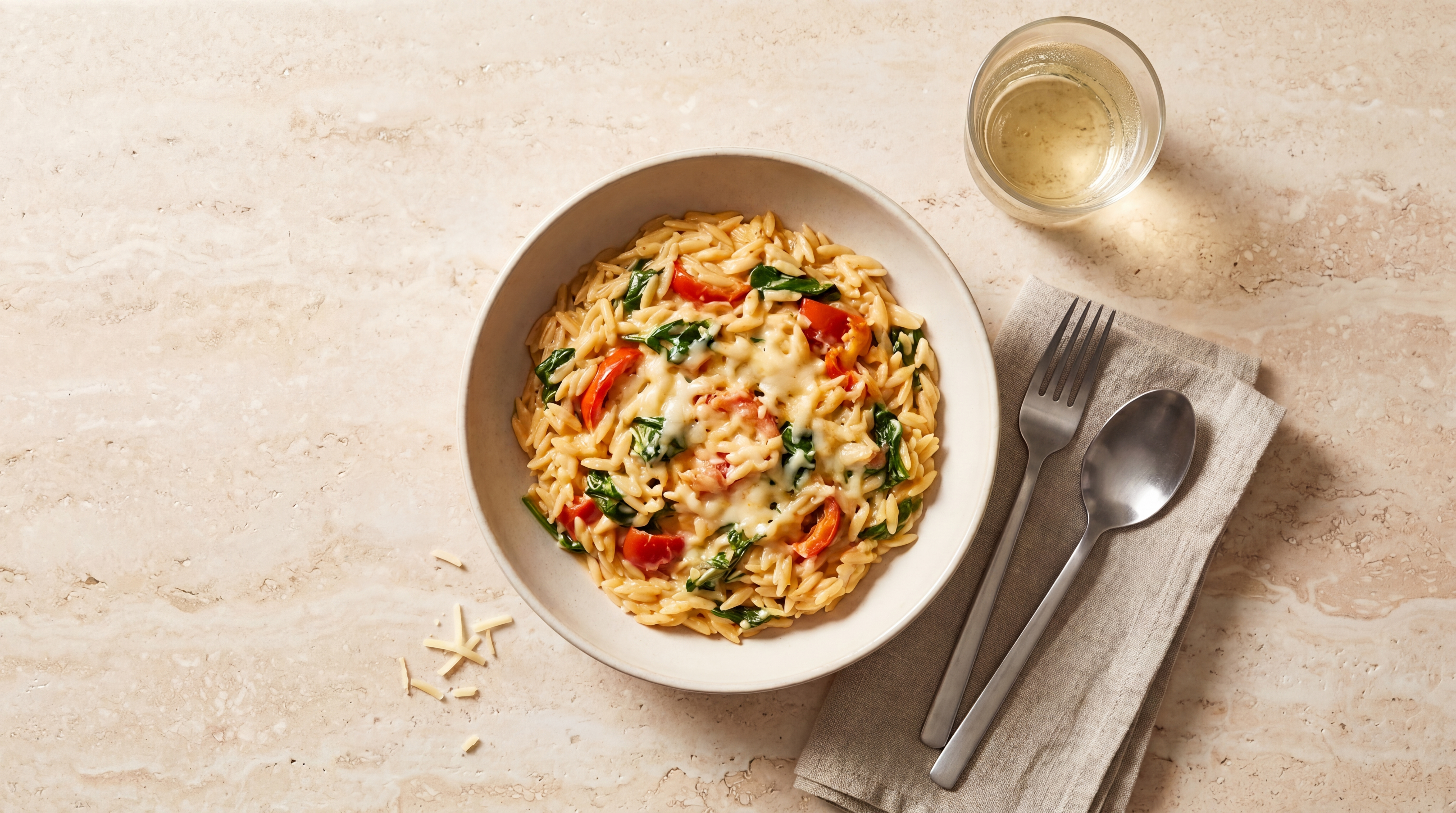 Romige eenpans orzo