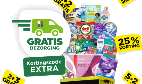 Gratis bezorging met kortingscode EXTRA. Geldig van 18 t/m 24 februari