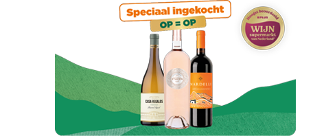 Topwijnen voor bodemprijzen. Verschillende wijnen in de aanbieding van 10 t/m 30 juni