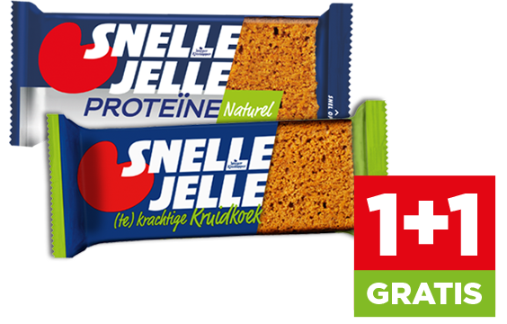Snelle Jelle, 1+1 gratis