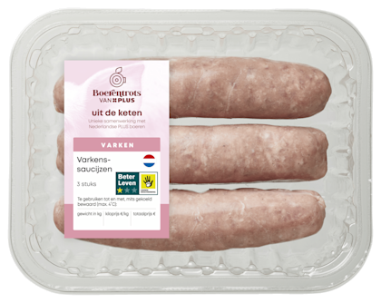 Varkenssaucijzen 3 st