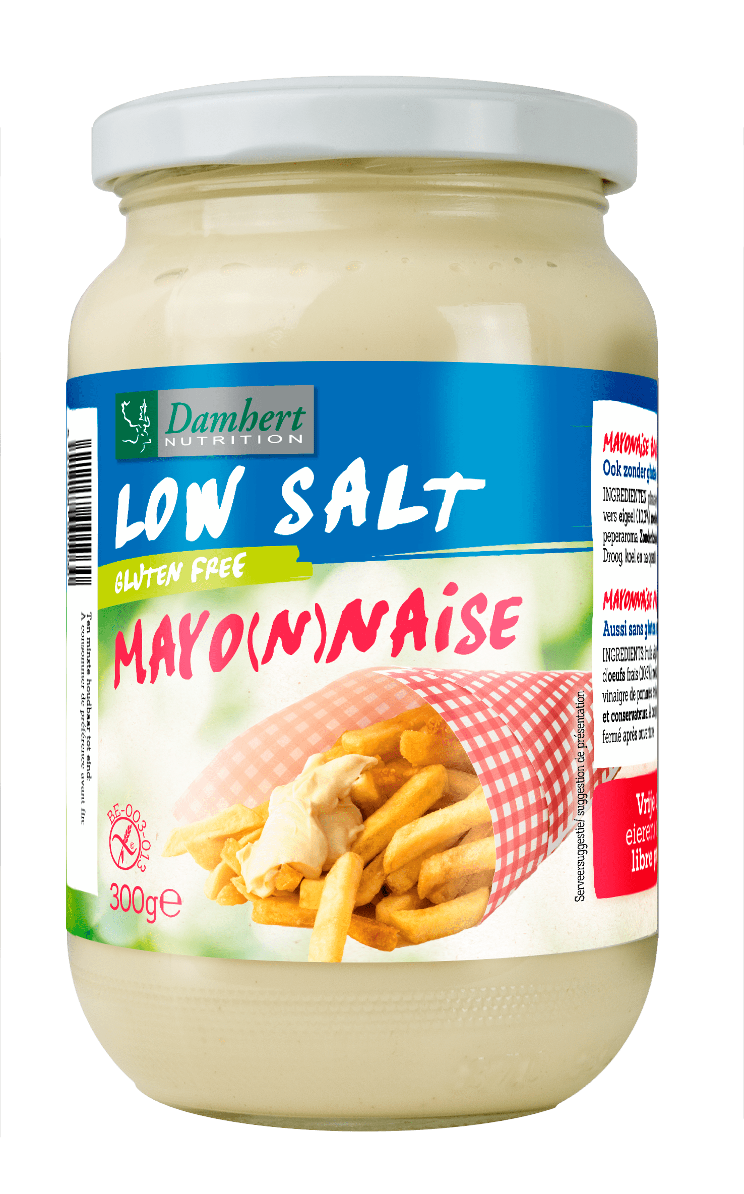 Damhert Low salt mayonaise glutenvrij Per Pot 300 g