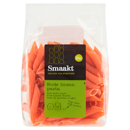 Rode linzenpasta bio
