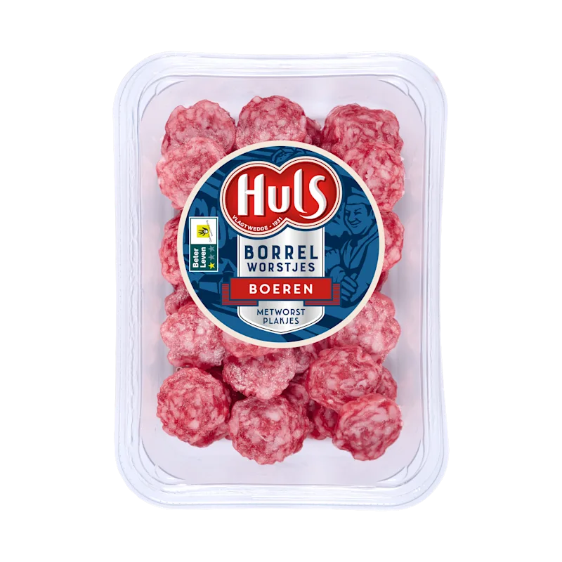 Huls Boerenmetworstplakjes BL1