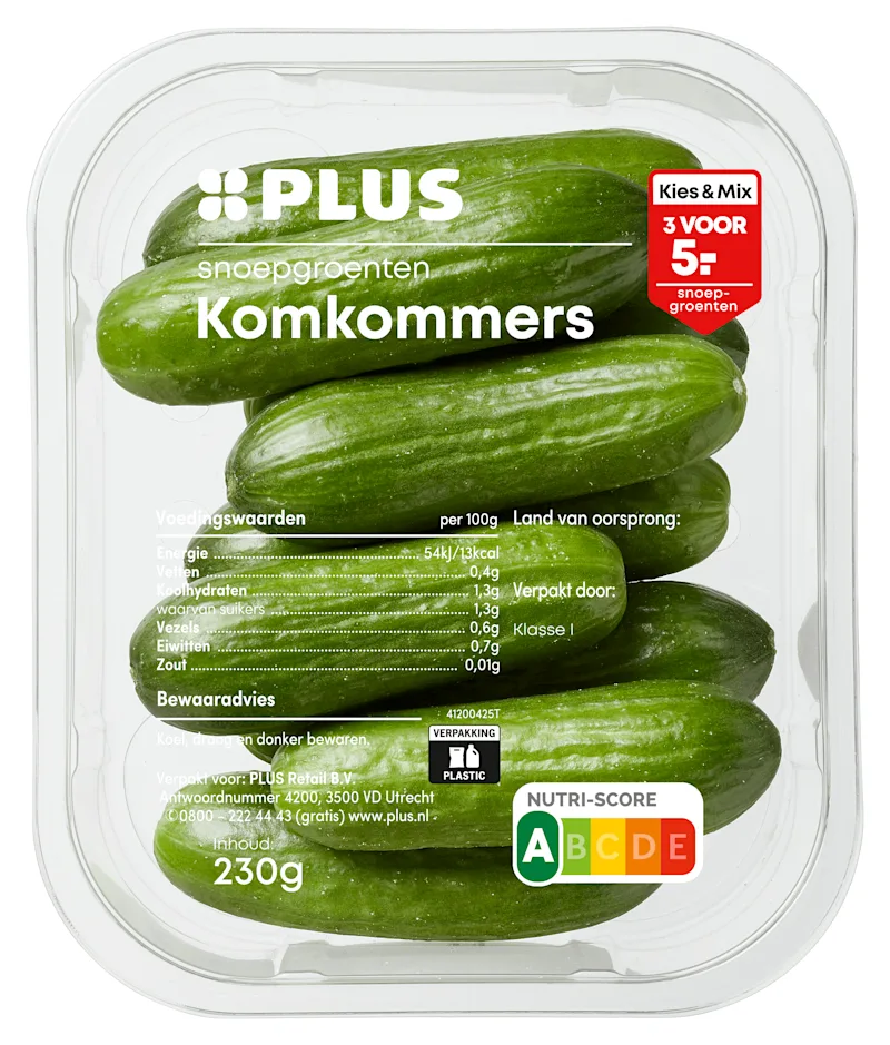 PLUS Snoepkomkommer