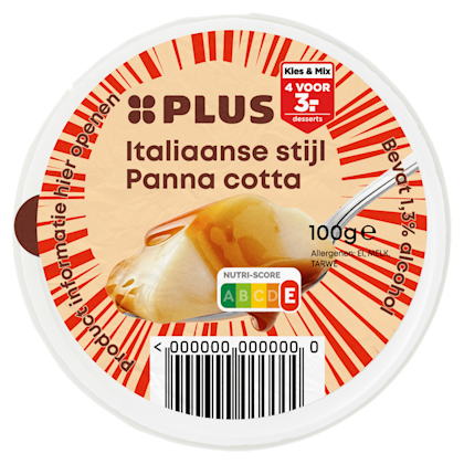 Italiaanse stijl Panna Cotta