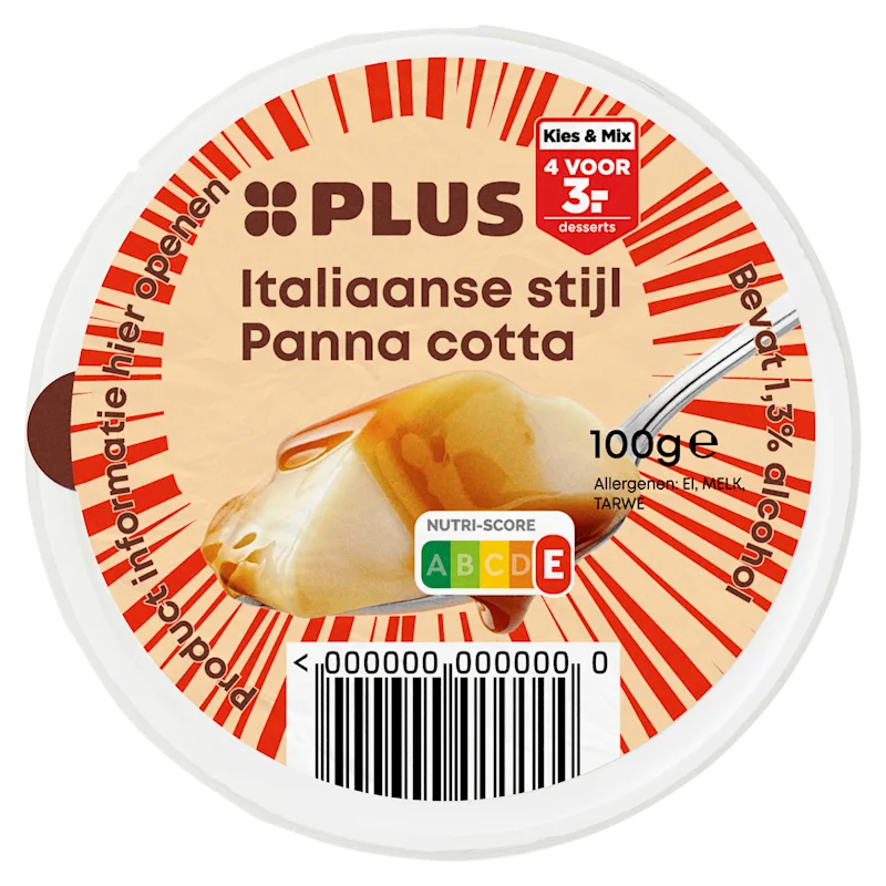 PLUS Italiaanse stijl Panna Cotta