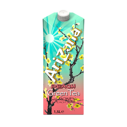 Green tea peach