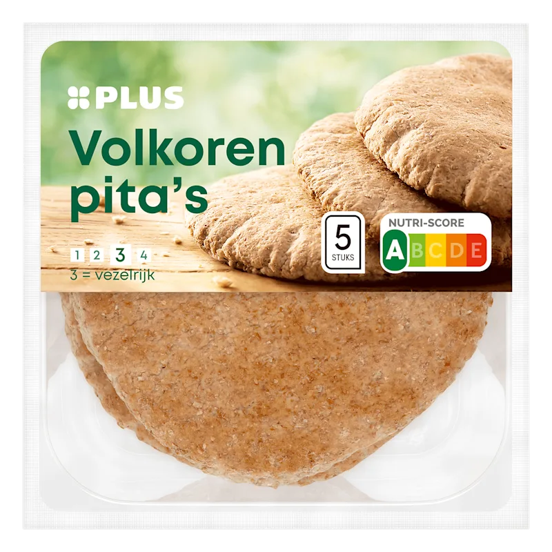 PLUS Volkoren maaltijd pita's