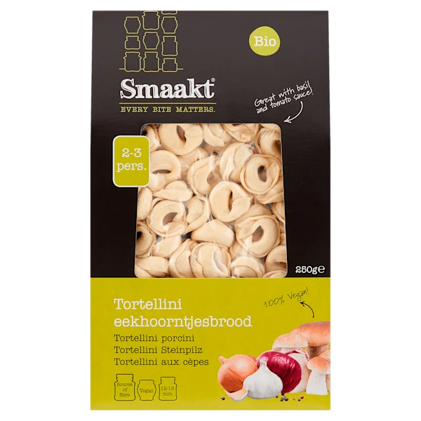 Smaakt Tortellini paddestoelen