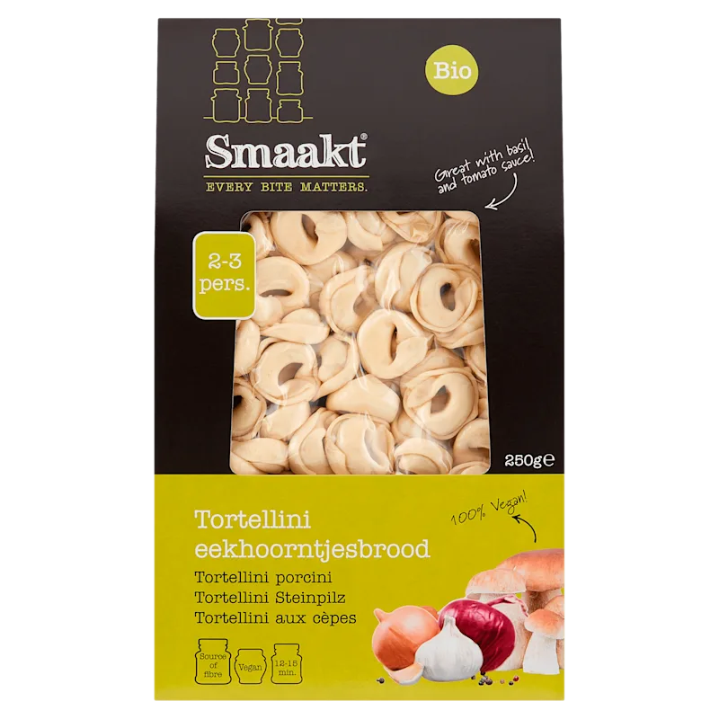 Smaakt Tortellini paddestoelen
