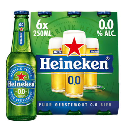 Heineken Premium pilsener 0.0 bier fles