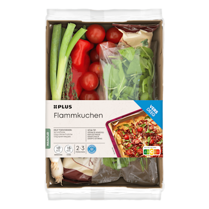Gesneden verspakket flammkuchen - PLUS