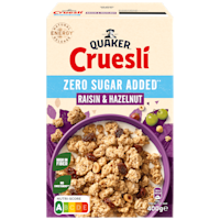Quaker Cruesli Zero Sugar Raisin&Haze