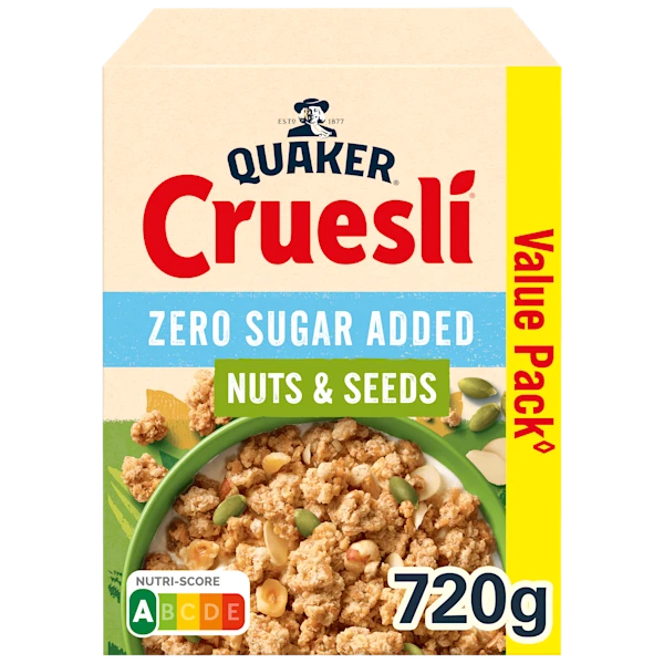 Quaker Cruesli Zero Sugar Nuts&Seeds