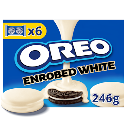 Oreo Koekjes omhuld met witte chocolade