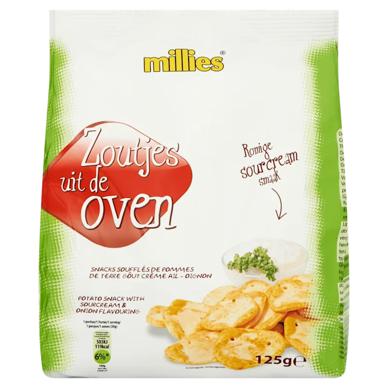Millies Zoutjes uit de oven-romige sourcream