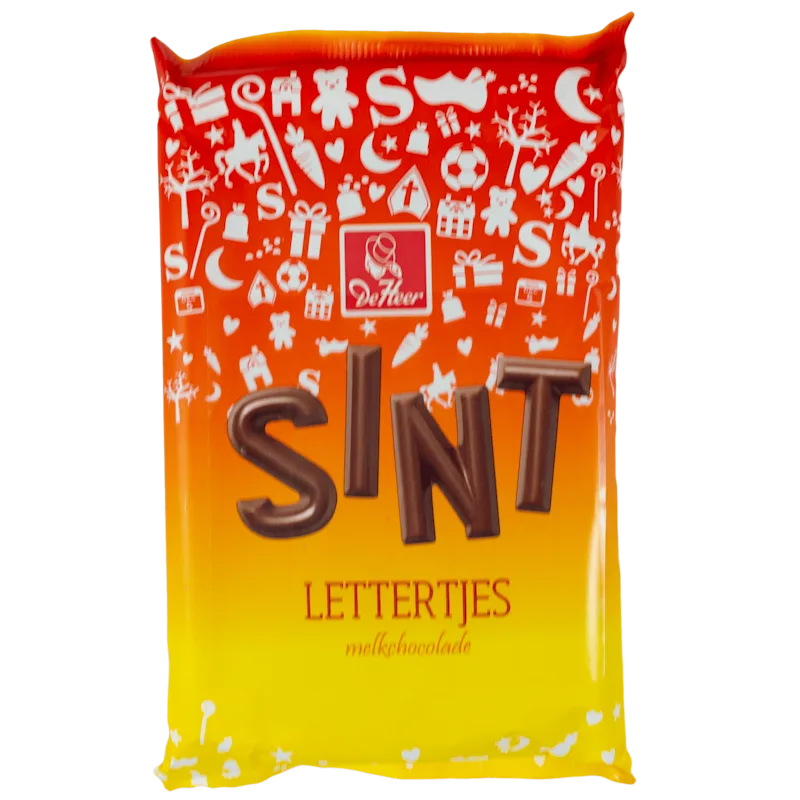 De Heer Chocolade mini lettertjes melk