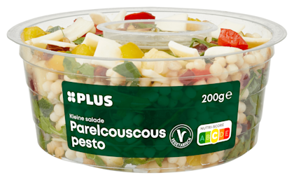 Kleine salade parelcouscous pesto