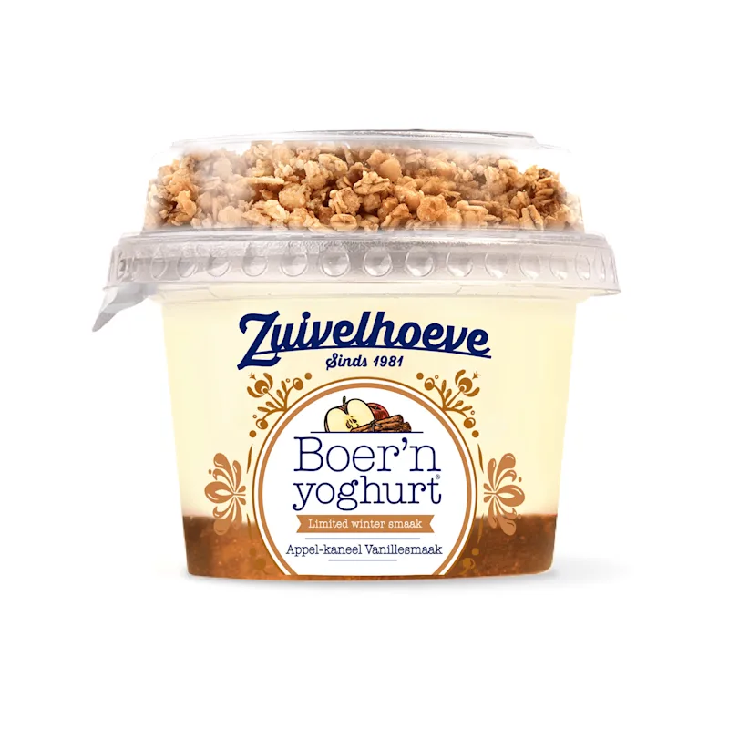 Zuivelhoeve Boer'n yoghurt Muesli App Kan