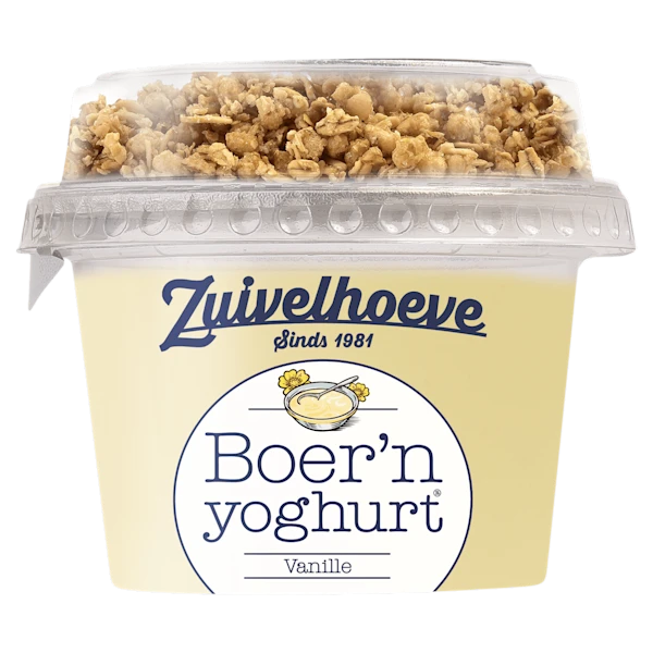 Zuivelhoeve Boer'n Yoghurt muesli vanille